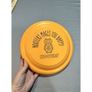 HOOTERS 8.5" Frisbee Makes‎ You Happy Promo Owl Flying Disc Orange